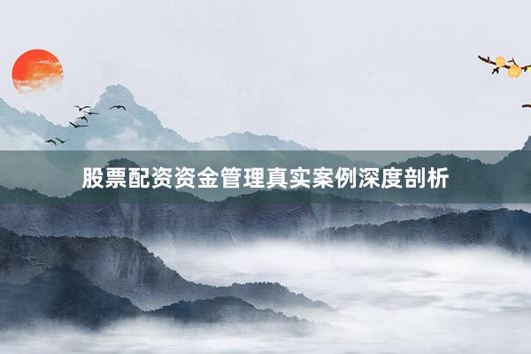 股票配资资金管理真实案例深度剖析