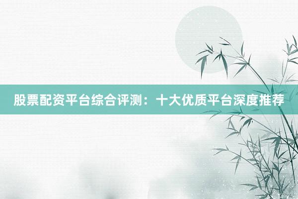股票配资平台综合评测：十大优质平台深度推荐