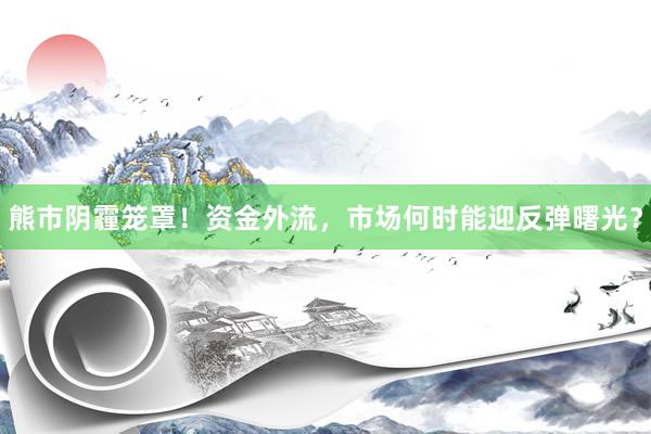 熊市阴霾笼罩！资金外流，市场何时能迎反弹曙光？